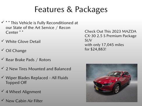 Certified 2023 MAZDA CX-30 AWD 2.5 S w/ Premium Package image 4