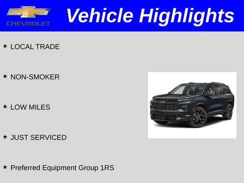 Used 2026 Chevrolet Traverse RS FWD image 2