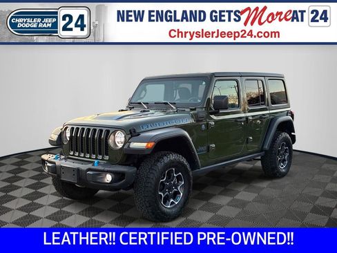 Certified 2023 Jeep Wrangler Unlimited Rubicon 4xe w/ Steel Bumper Group AWD/4WD image 1