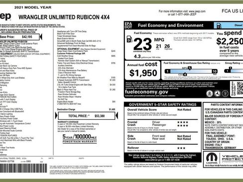 Used 2021 Jeep Wrangler Unlimited Rubicon w/ Cold Weather Group image 25