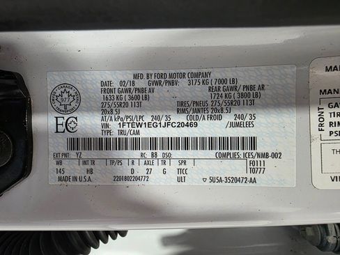 Used 2018 Ford F150 Lariat w/ Equipment Group 502A Luxury image 47