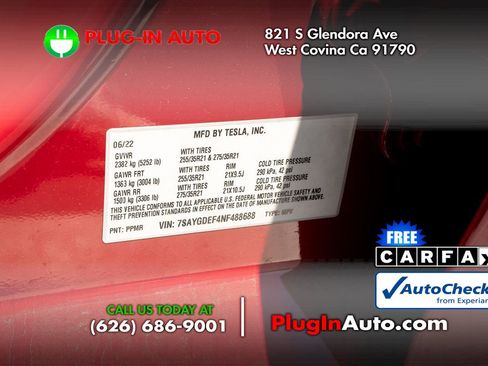 Used 2022 Tesla Model Y Performance AWD/4WD image 10