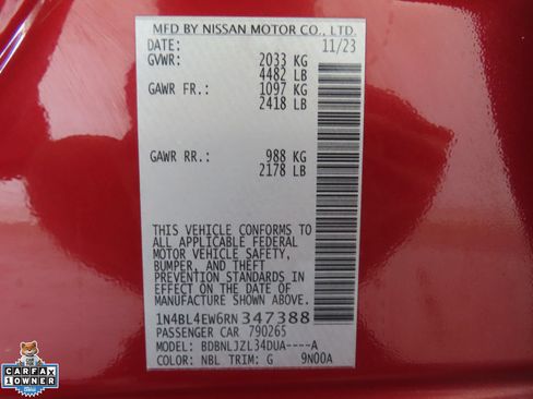 Used 2024 Nissan Altima 2.5 SL AWD/4WD image 31