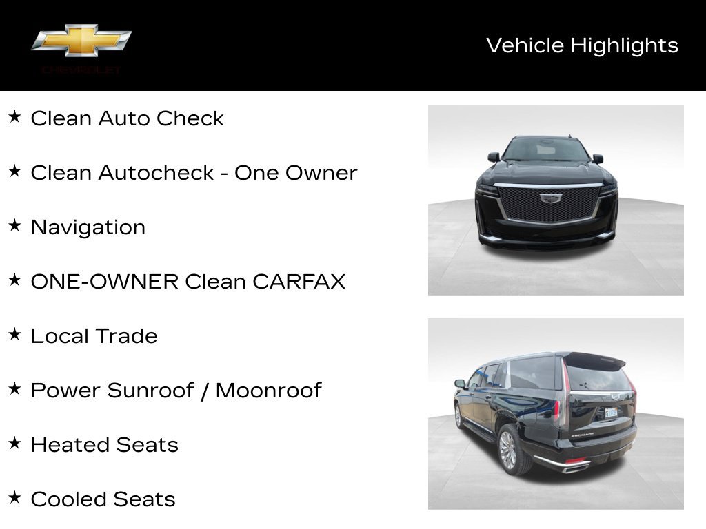 Used 2023 Cadillac Escalade ESV Premium Luxury w/ LPO, Radiant Package AWD/4WD image 20