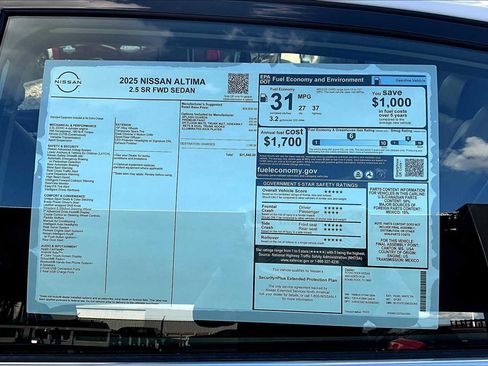 New 2025 Nissan Altima 2.5 SR image 19