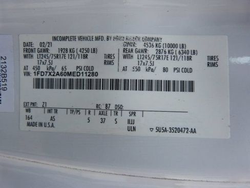 Used 2021 Ford F250 XL w/ Power Equipment Group RWD image 48