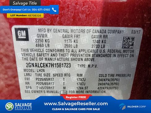 Used 2017 Chevrolet Equinox LT w/ Convenience Package image 17