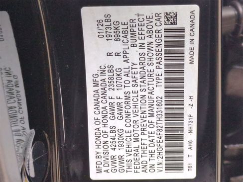 New 2026 Honda Civic Sport image 36