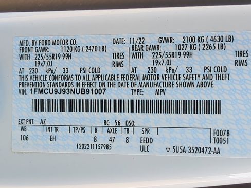 Used 2022 Ford Escape Titanium w/ Class II Trailer Tow Package image 35