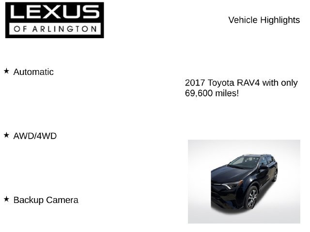 Used 2017 Toyota RAV4 LE w/ All Weather Liner Package AWD/4WD image 7
