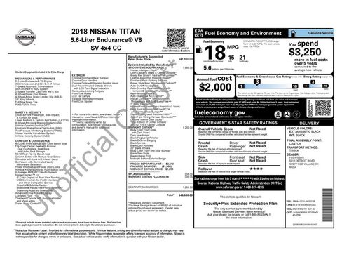 Used 2018 Nissan Titan SV w/ SV Convenience Package AWD/4WD image 2
