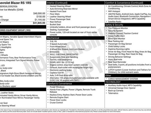 Used 2020 Chevrolet Blazer RS FWD image 35