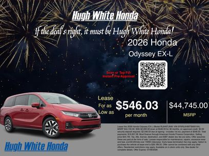 New 2026 Honda Odyssey EX-L