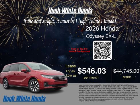 New 2026 Honda Odyssey EX-L image 3