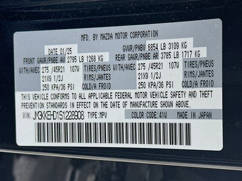 Used 2025 MAZDA CX-90 3.3 Turbo w/ Premium Plus Pkg AWD/4WD image 12