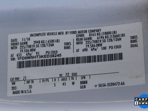 Used 2019 Ford F550 4x4 Crew Cab Super Duty image 46