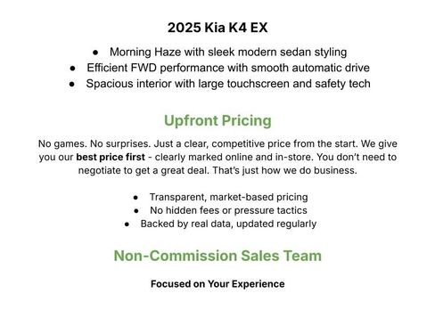 Used 2025 Kia K4 EX FWD image 3