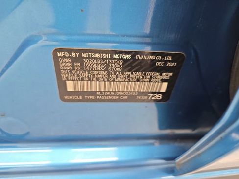 Used 2022 Mitsubishi Mirage ES FWD image 14
