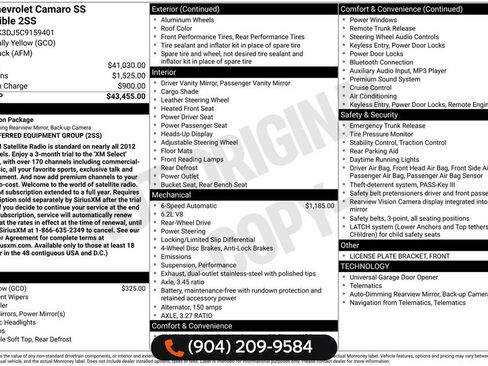 Used 2012 Chevrolet Camaro SS image 5