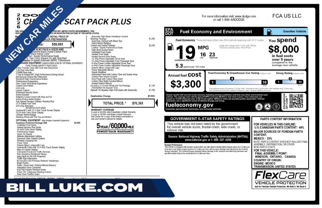 Used 2026 Dodge Charger Scat Pack AWD/4WD image 1
