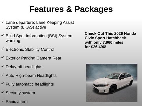 Certified 2026 Honda Civic Sport image 16