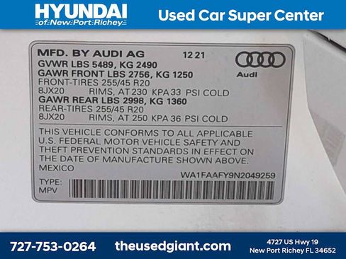 Used 2022 Audi Q5 2.0T Prestige AWD/4WD image 36