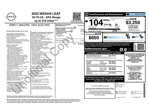 Used 2022 Nissan Leaf SV Plus image 16