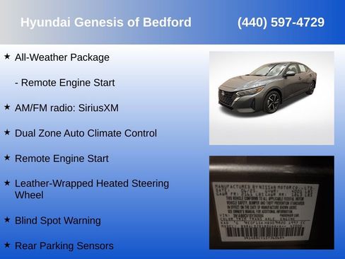 Used 2025 Nissan Sentra SV w/ All-Weather Package FWD image 14