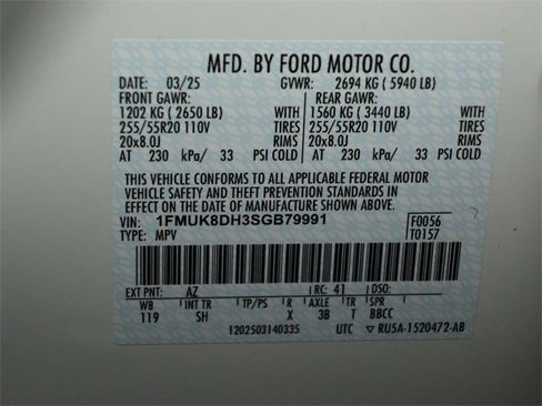 Certified 2025 Ford Explorer Active w/ Active Comfort Package image 38