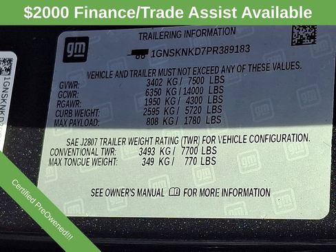 Used 2023 Chevrolet Tahoe LT AWD/4WD image 26