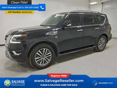 Used 2021 Nissan Armada SL w/ Captain's Chairs Package image 1