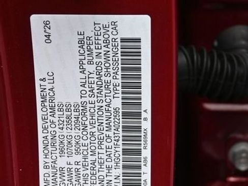 New 2026 Honda Accord SE image 24