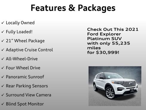 Used 2021 Ford Explorer Platinum w/ Equipment Group 601A image 4