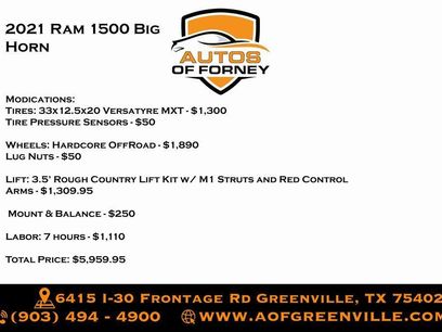 Used 2021 RAM 1500 Big Horn