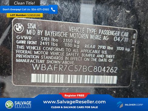 Used 2011 BMW 535i Sedan RWD image 16