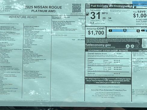 New 2025 Nissan Rogue Platinum image 19