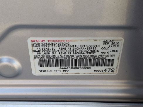 Used 2011 Mitsubishi Outlander Sport ES FWD image 33