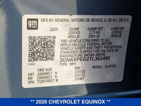 New 2026 Chevrolet Equinox LT w/ Convenience Package II image 35