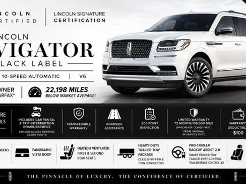 Certified 2022 Lincoln Navigator Black Label AWD/4WD image 3