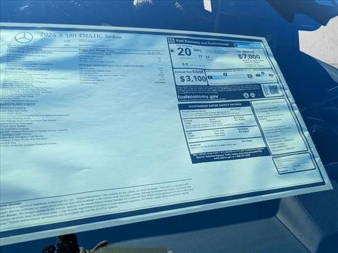 New 2026 Mercedes-Benz S 580 4MATIC Sedan image 14