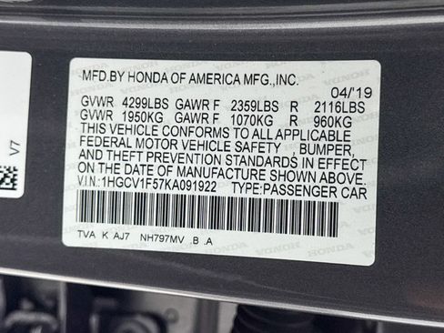 Used 2019 Honda Accord EX-L image 35