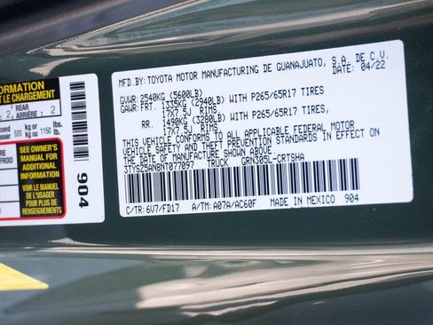 Used 2022 Toyota Tacoma TRD Sport w/ Black Out Package (TMS) image 42