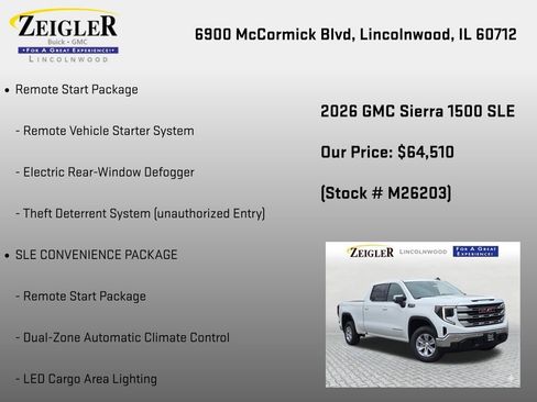 New 2026 GMC Sierra 1500 SLE w/ Preferred Package AWD/4WD image 6