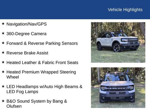 Certified 2025 Ford Bronco Sport Outer Banks w/ Outer Banks Tech Package+ image 26
