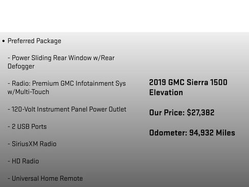 Used 2019 GMC Sierra 1500 Elevation AWD/4WD image 12