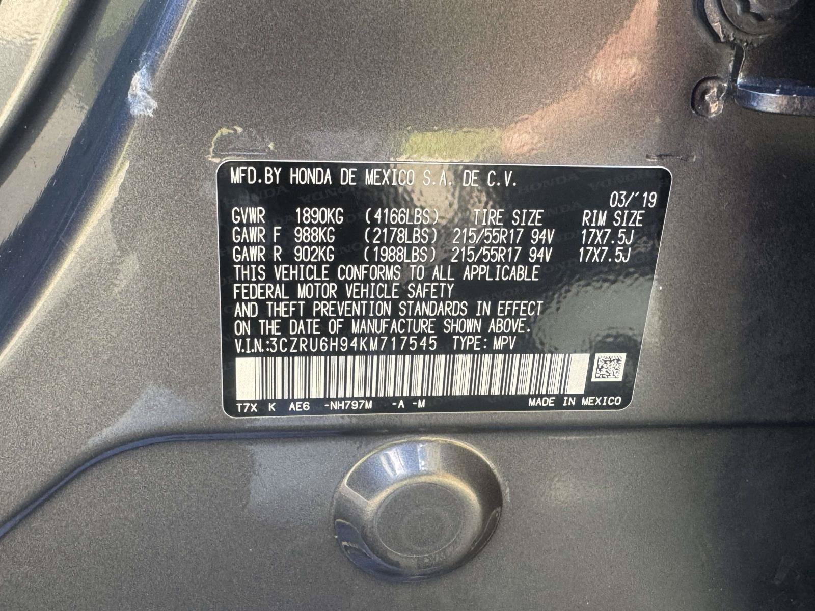 Used 2019 Honda HR-V Touring image 31