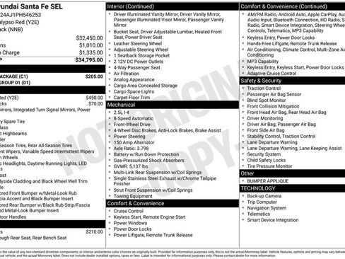 Used 2023 Hyundai Santa Fe SEL w/ Cargo Package FWD image 30
