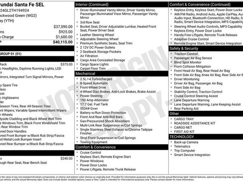 Certified 2026 Hyundai Santa Fe SEL FWD image 33