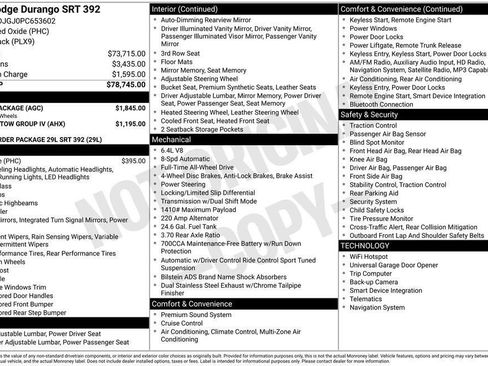 Used 2023 Dodge Durango SRT w/ Black Package image 39