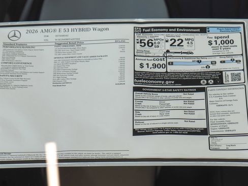 New 2026 Mercedes-Benz E 53 AMG 4MATIC Sedan image 36